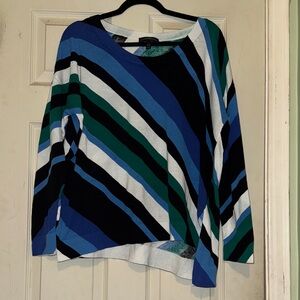 Lane Bryant Multicolor Striped Sweater